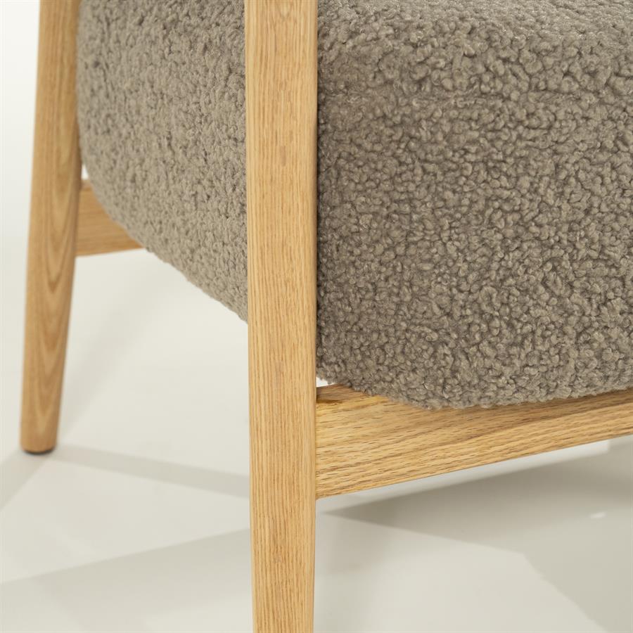 Fauteuil Mysa Taupe