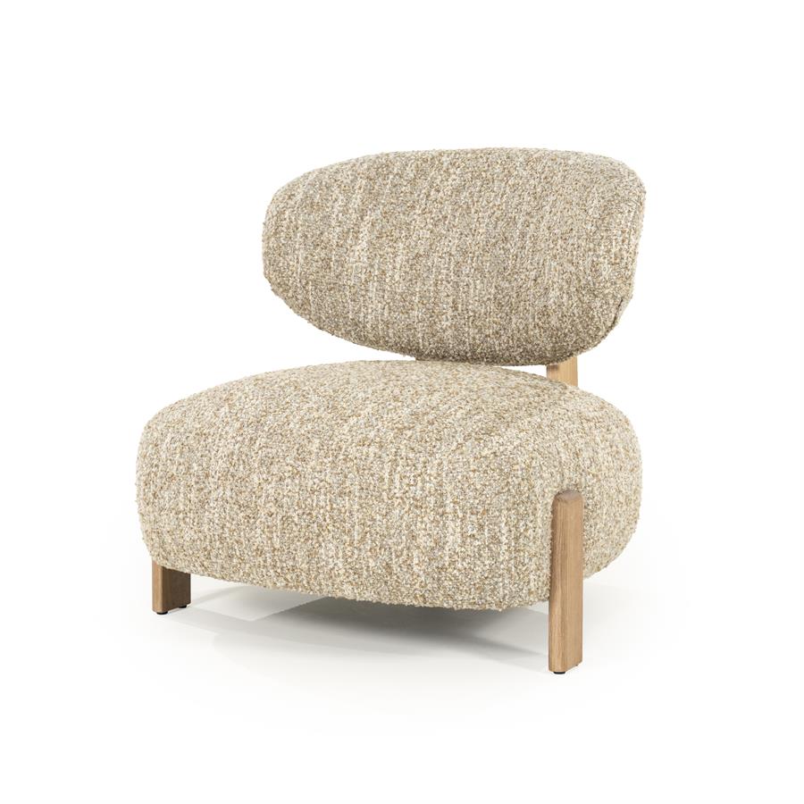Fauteuil Reza Naturel Beige