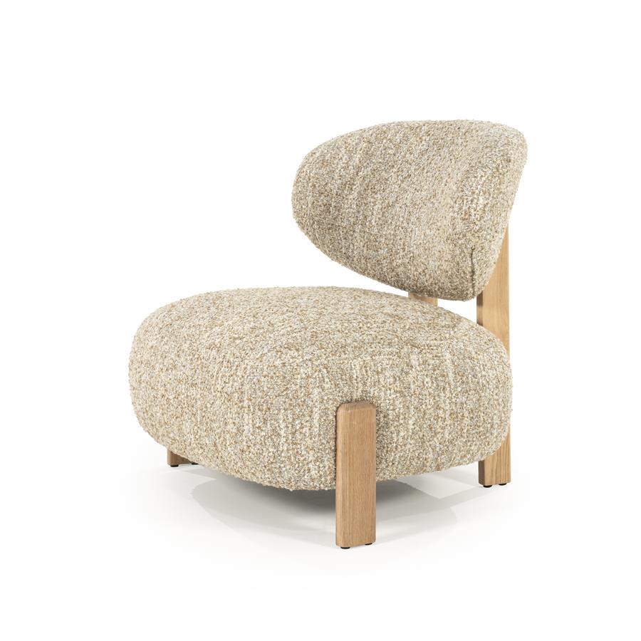 Fauteuil Reza Naturel Beige