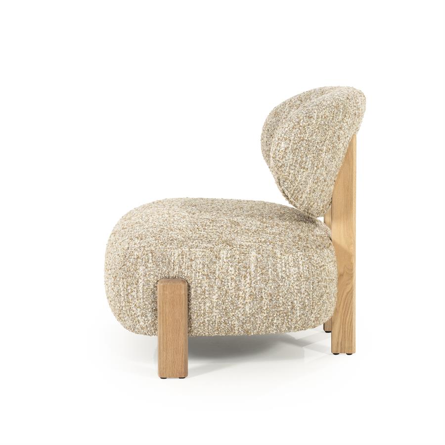 Fauteuil Reza Naturel Beige