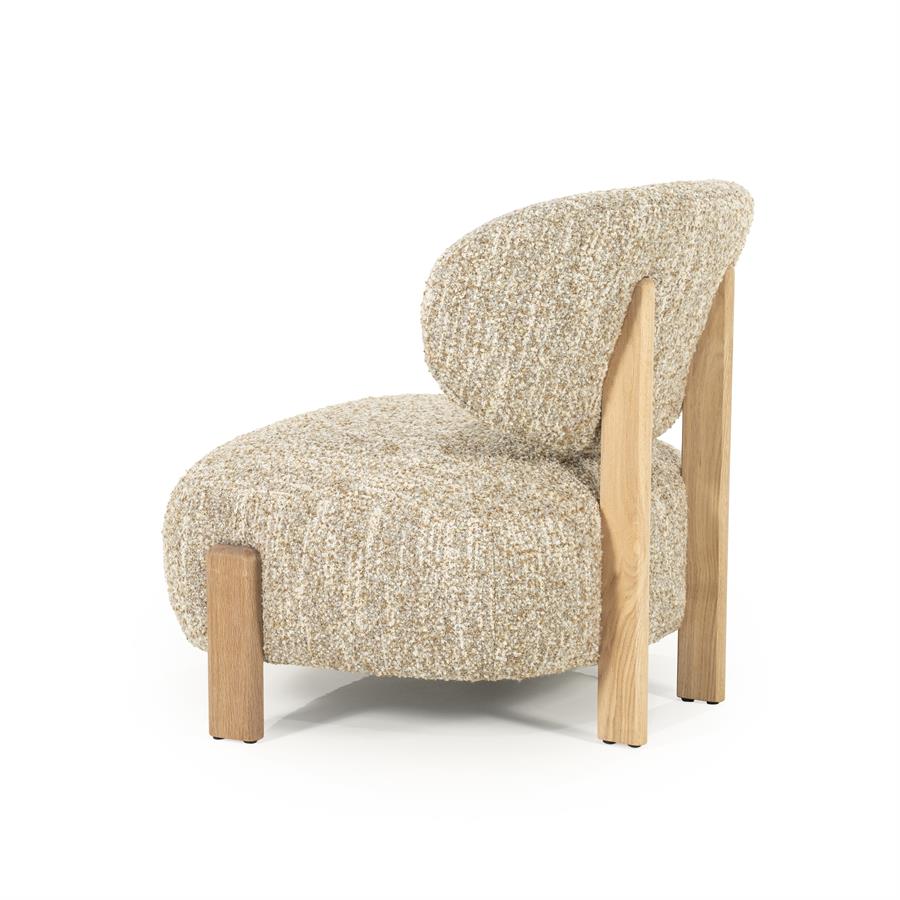 Fauteuil Reza Naturel Beige