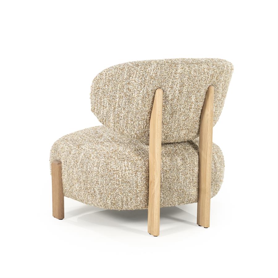 Fauteuil Reza Naturel Beige