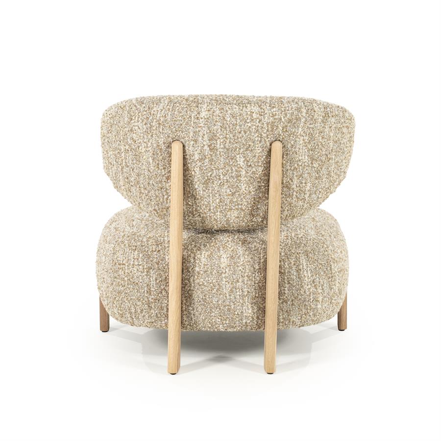 Fauteuil Reza Naturel Beige