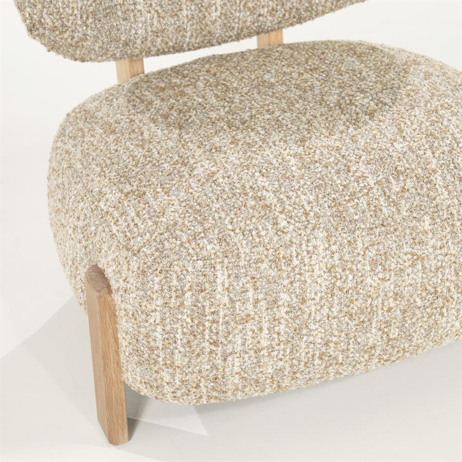 Fauteuil Reza Naturel Beige