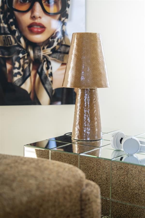 Lamp Clayton Caramel Small