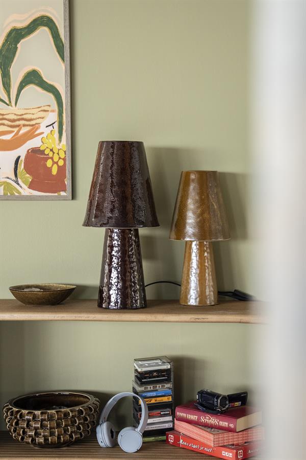 Lamp Clayton Caramel Small