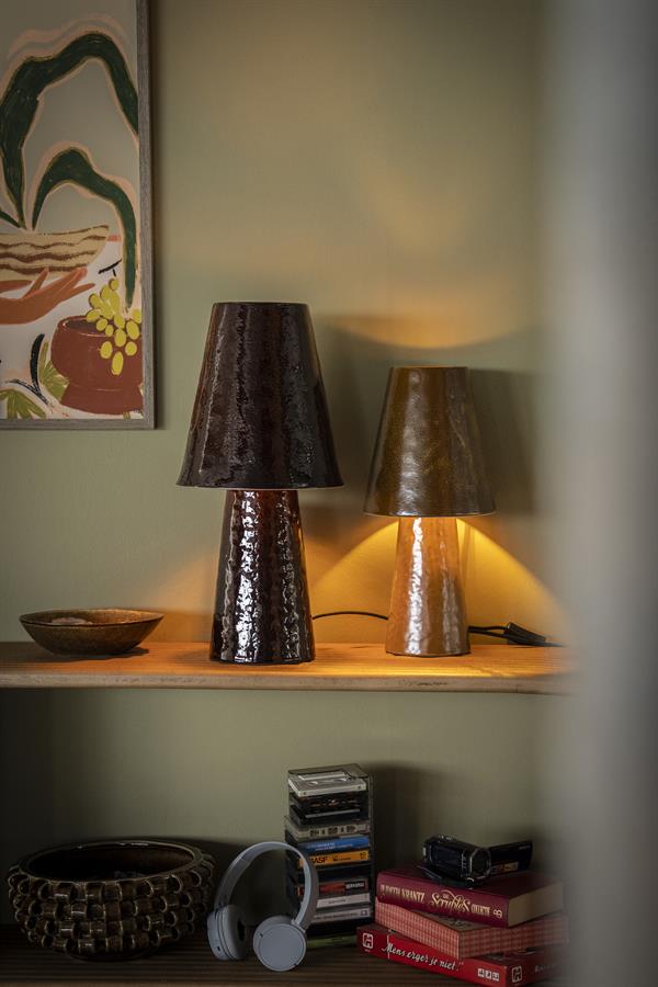 Lamp Clayton Caramel Small
