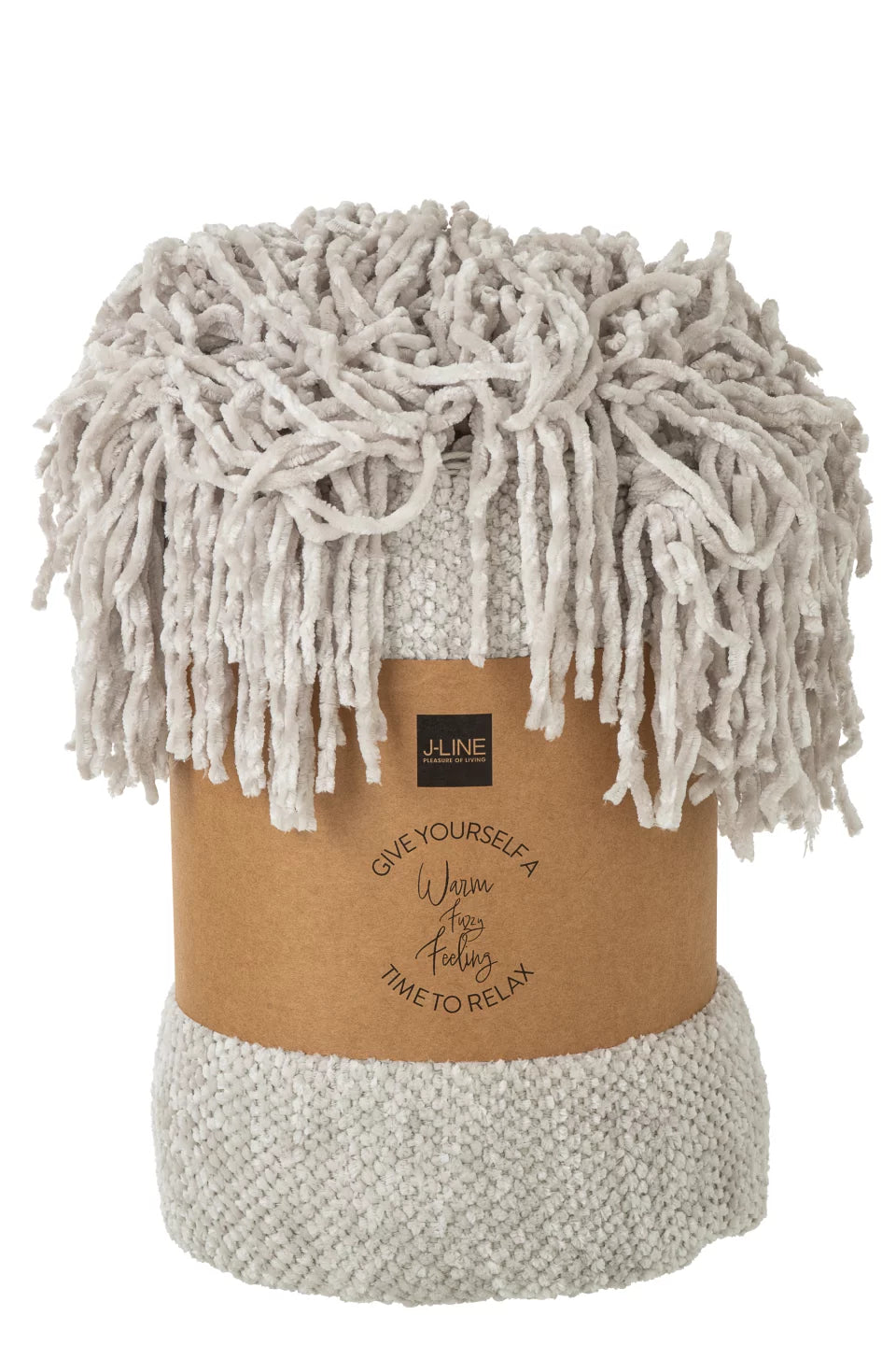 Plaid Chenille Greige